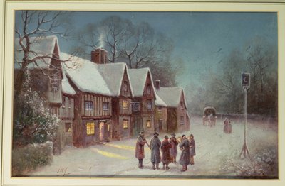 Winter Scene by English School